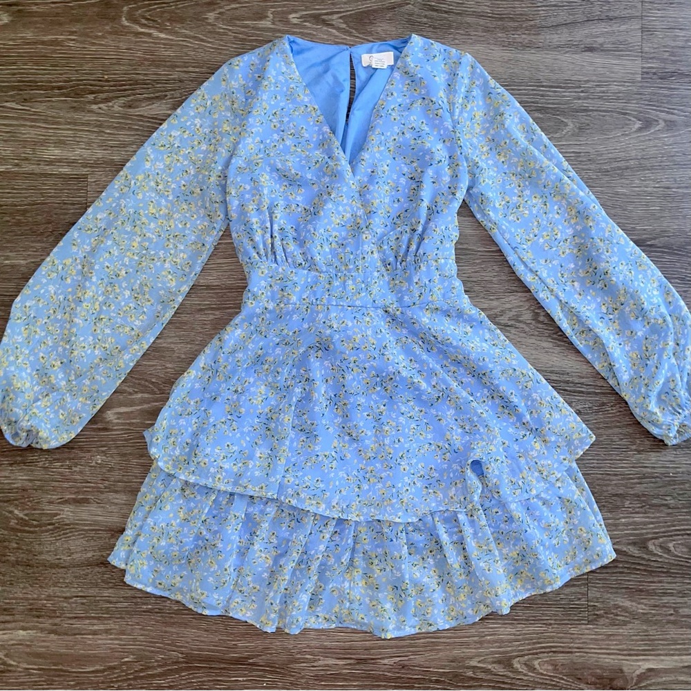 Blue Floral Dress